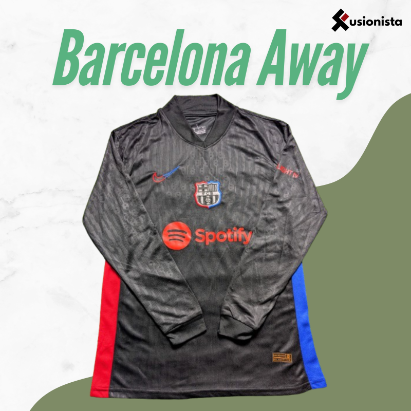 Barcelona Away kit Full Sleeve 24/25